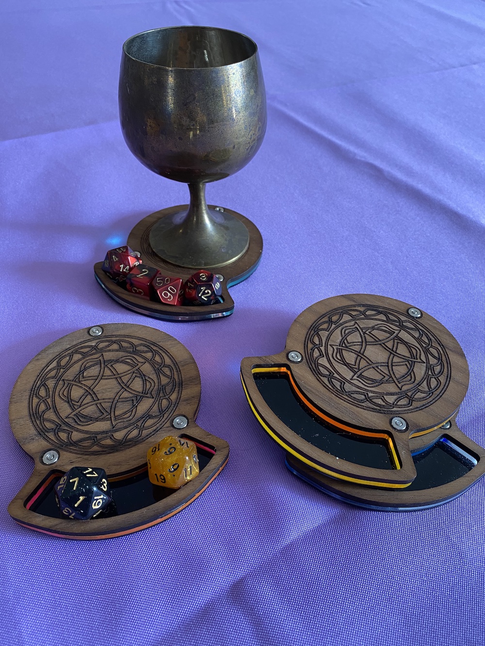 Picture of dice coasters