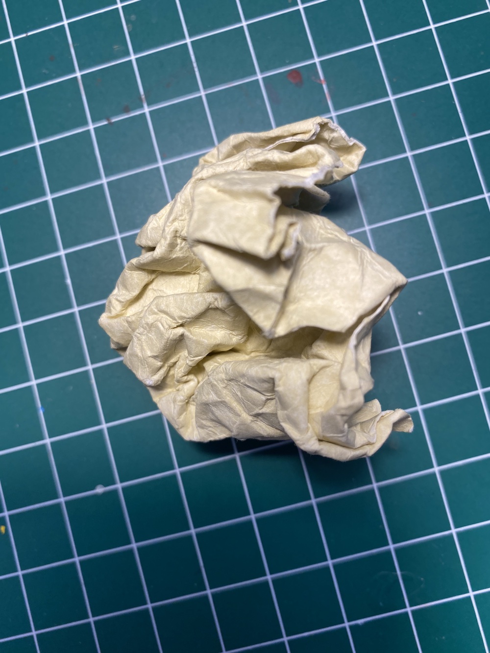 A crumpled ball of paper. Seriously.