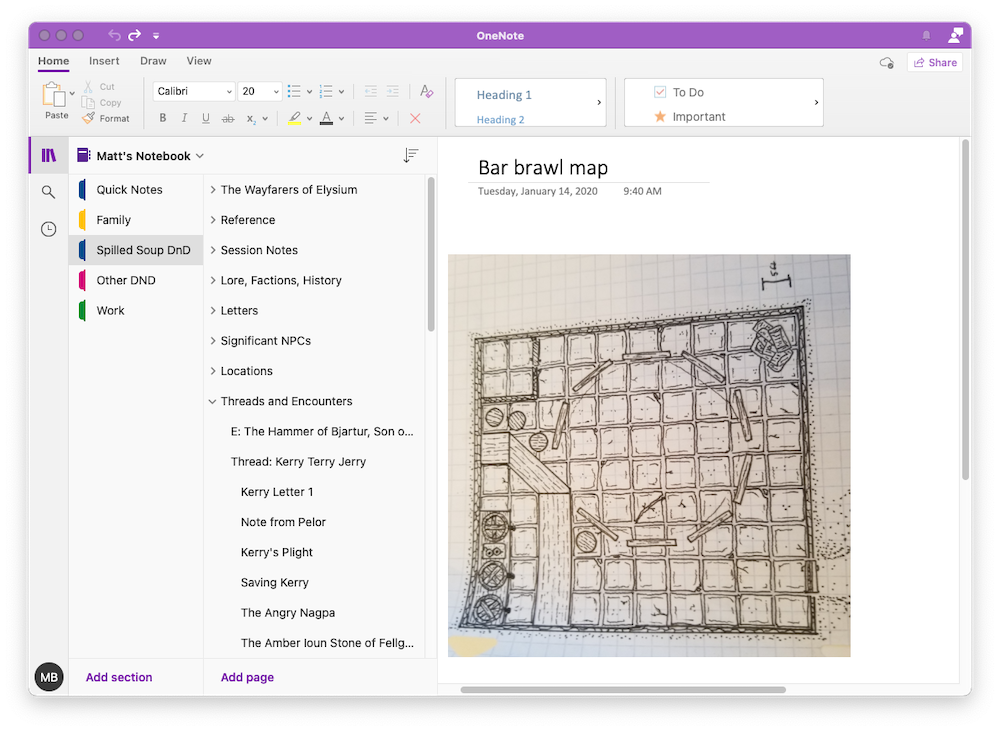 Organizing Campaigns With Microsoft OneNote Loot Liar