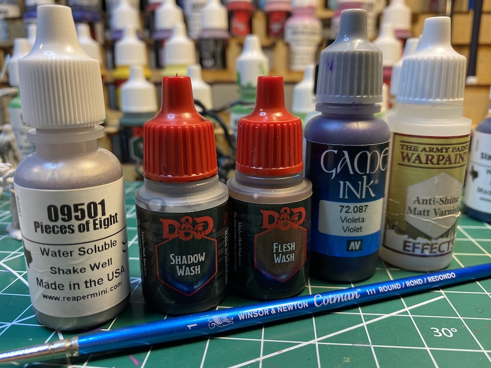 Washes, Inks, and Metallics